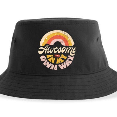 Awesome In My Own Way Vintage Sustainable Bucket Hat