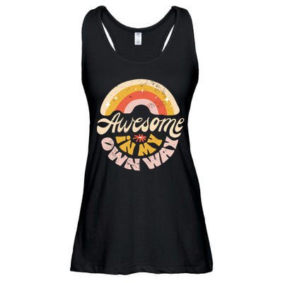 Awesome In My Own Way Vintage Ladies Essential Flowy Tank