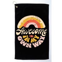 Awesome In My Own Way Vintage Golf Towel