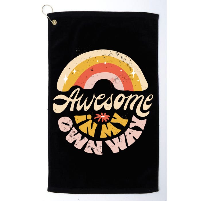 Awesome In My Own Way Vintage Golf Towel