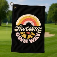 Awesome In My Own Way Vintage Golf Towel
