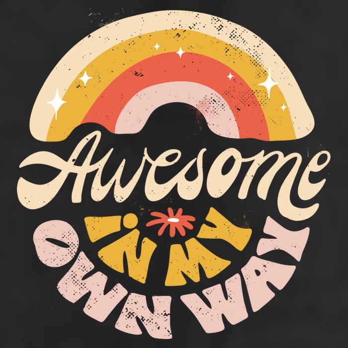 Awesome In My Own Way Vintage Golf Towel