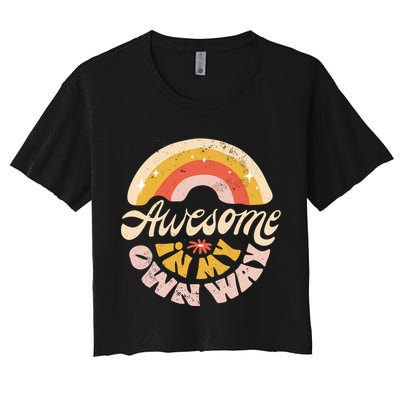 Awesome In My Own Way Vintage Crop Top
