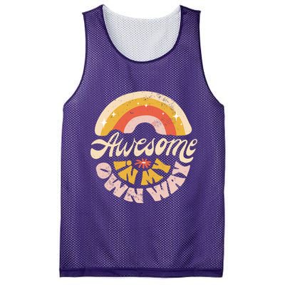 Awesome In My Own Way Vintage Mesh Reversible Basketball Jersey Tank