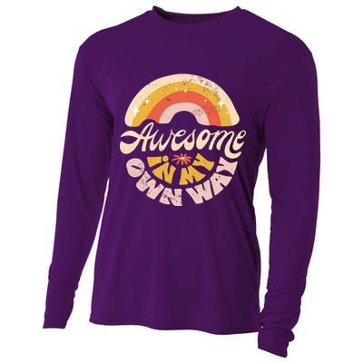 Awesome In My Own Way Vintage Cooling Performance Long Sleeve Crew