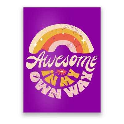 Awesome In My Own Way Vintage Poster