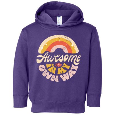 Awesome In My Own Way Vintage Toddler Hoodie