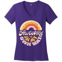 Awesome In My Own Way Vintage Women's V-Neck T-Shirt