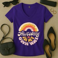Awesome In My Own Way Vintage Women's V-Neck T-Shirt
