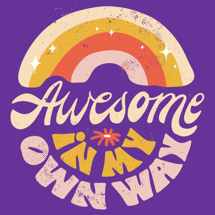 Awesome In My Own Way Vintage Women's V-Neck T-Shirt