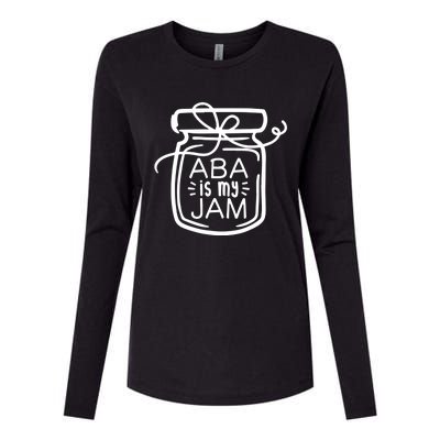 ABA Is My Jam Autism Awareness Womens Cotton Relaxed Long Sleeve T-Shirt