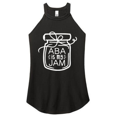 ABA Is My Jam Autism Awareness Women's Perfect Tri Rocker Tank