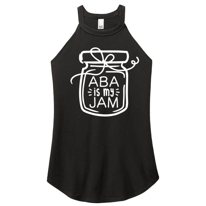 ABA Is My Jam Autism Awareness Women's Perfect Tri Rocker Tank