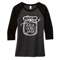 ABA Is My Jam Autism Awareness Women's Tri-Blend 3/4-Sleeve Raglan Shirt