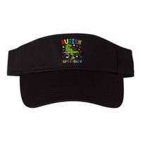 Autism Is My Superpower Autism Dinosaur Valucap Bio-Washed Visor