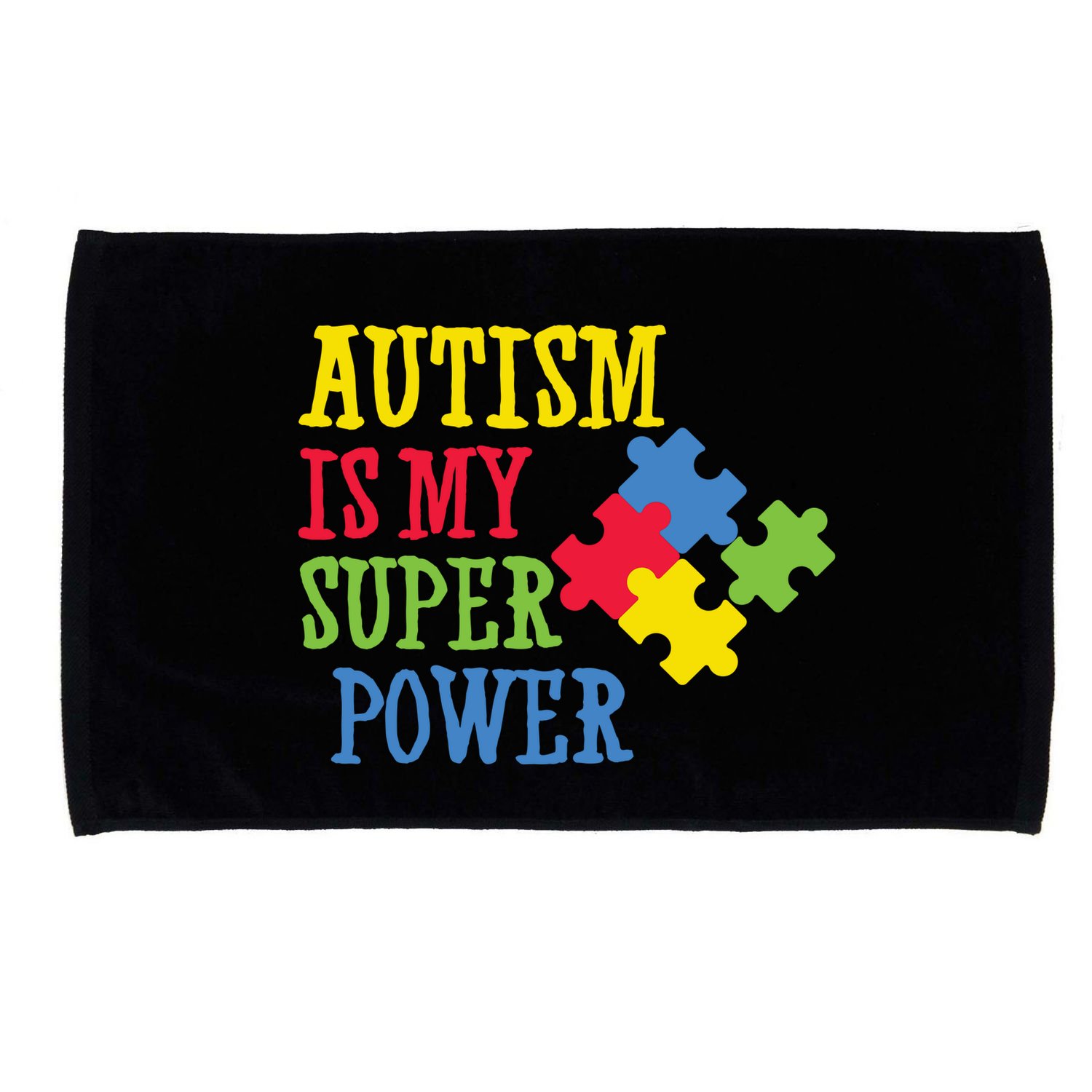 Autism Is My Super Power Microfiber Hand Towel