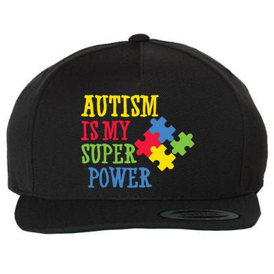 Autism Is My Super Power Wool Snapback Cap