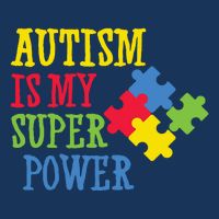 Autism Is My Super Power 7 Panel Mesh Trucker Snapback Hat