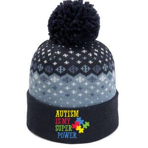 Autism Is My Super Power The Baniff Cuffed Pom Beanie