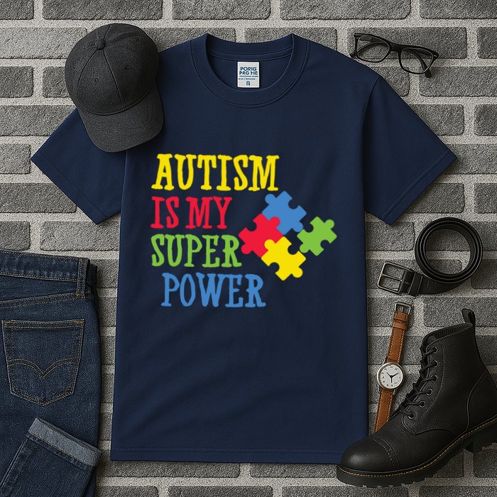 Autism Is My Super Power Tall T-Shirt
