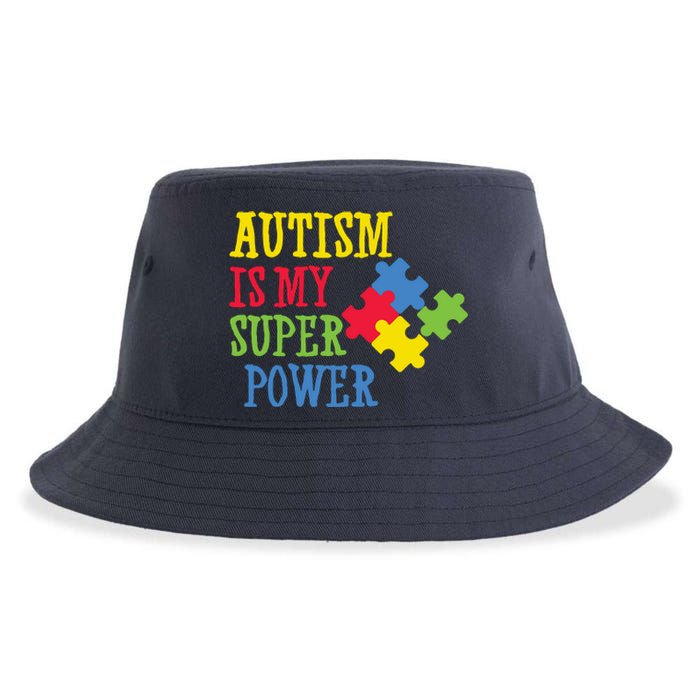 Autism Is My Super Power Sustainable Bucket Hat