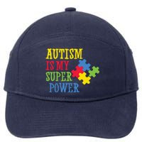 Autism Is My Super Power 7-Panel Snapback Hat