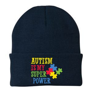 Autism Is My Super Power Knit Cap Winter Beanie