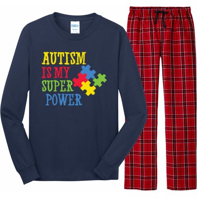 Autism Is My Super Power Long Sleeve Pajama Set