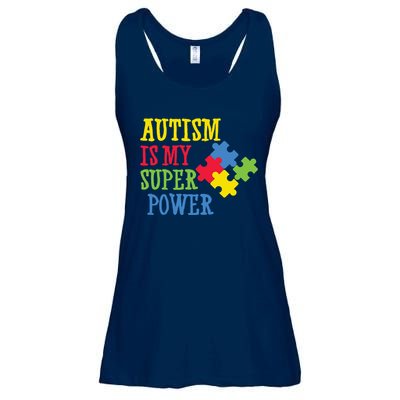 Autism Is My Super Power Ladies Essential Flowy Tank