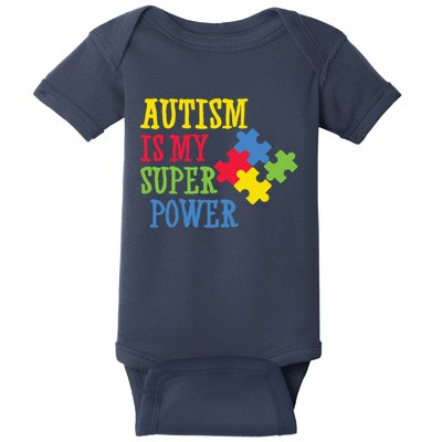 Autism Is My Super Power Baby Bodysuit