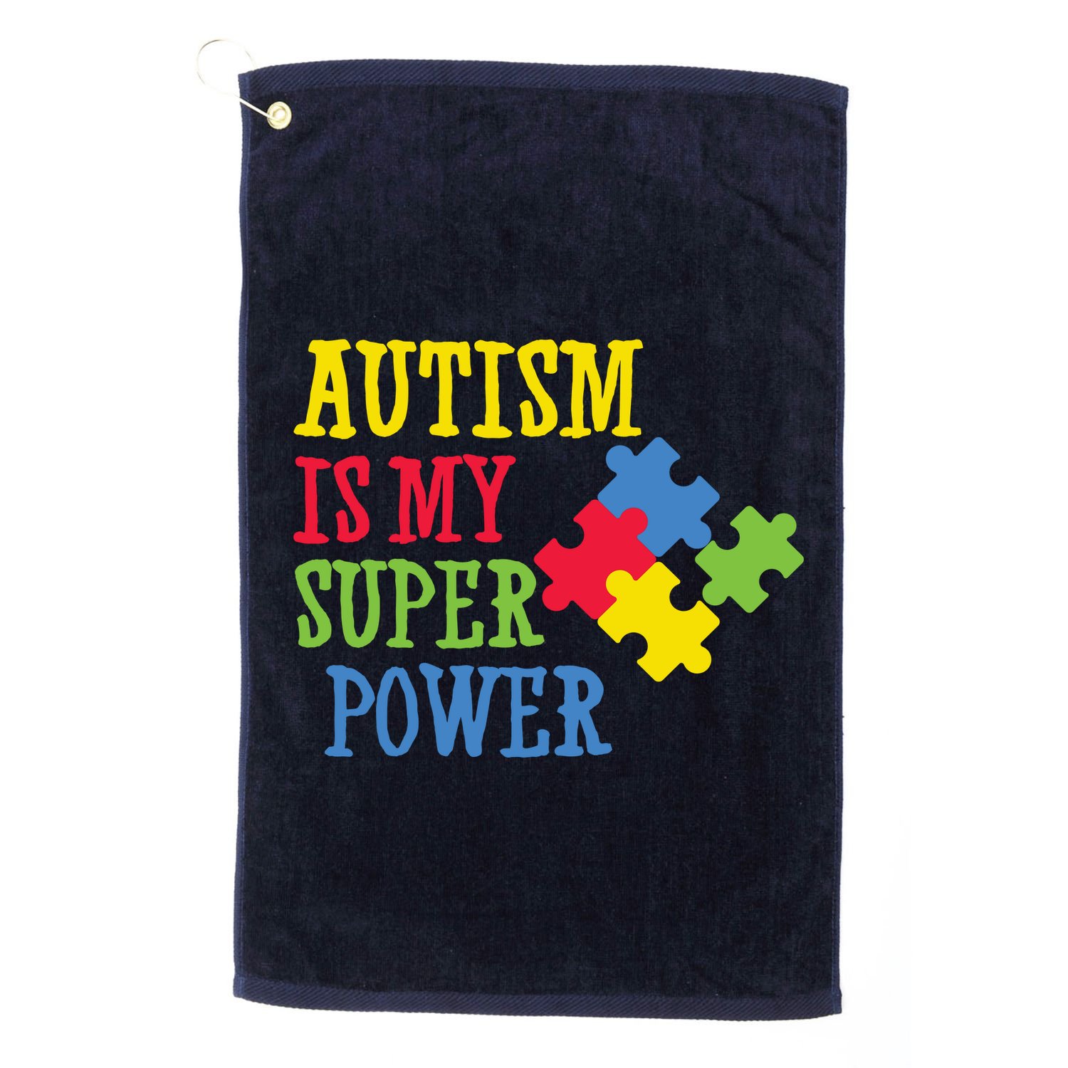 Autism Is My Super Power Golf Towel