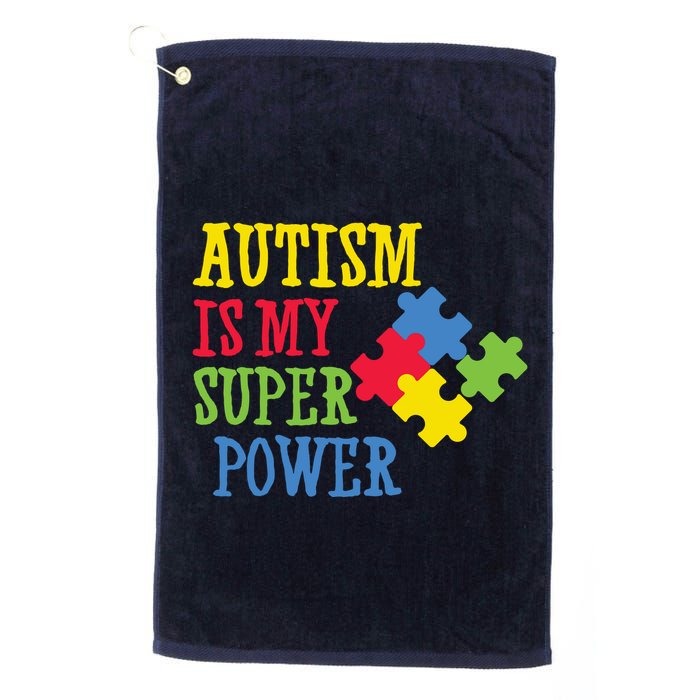 Autism Is My Super Power Golf Towel