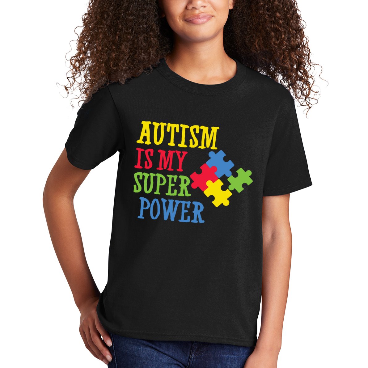 Autism Is My Super Power Kids T-Shirt
