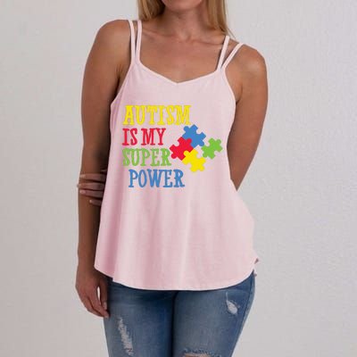 Autism Is My Super Power Women's Strappy Tank