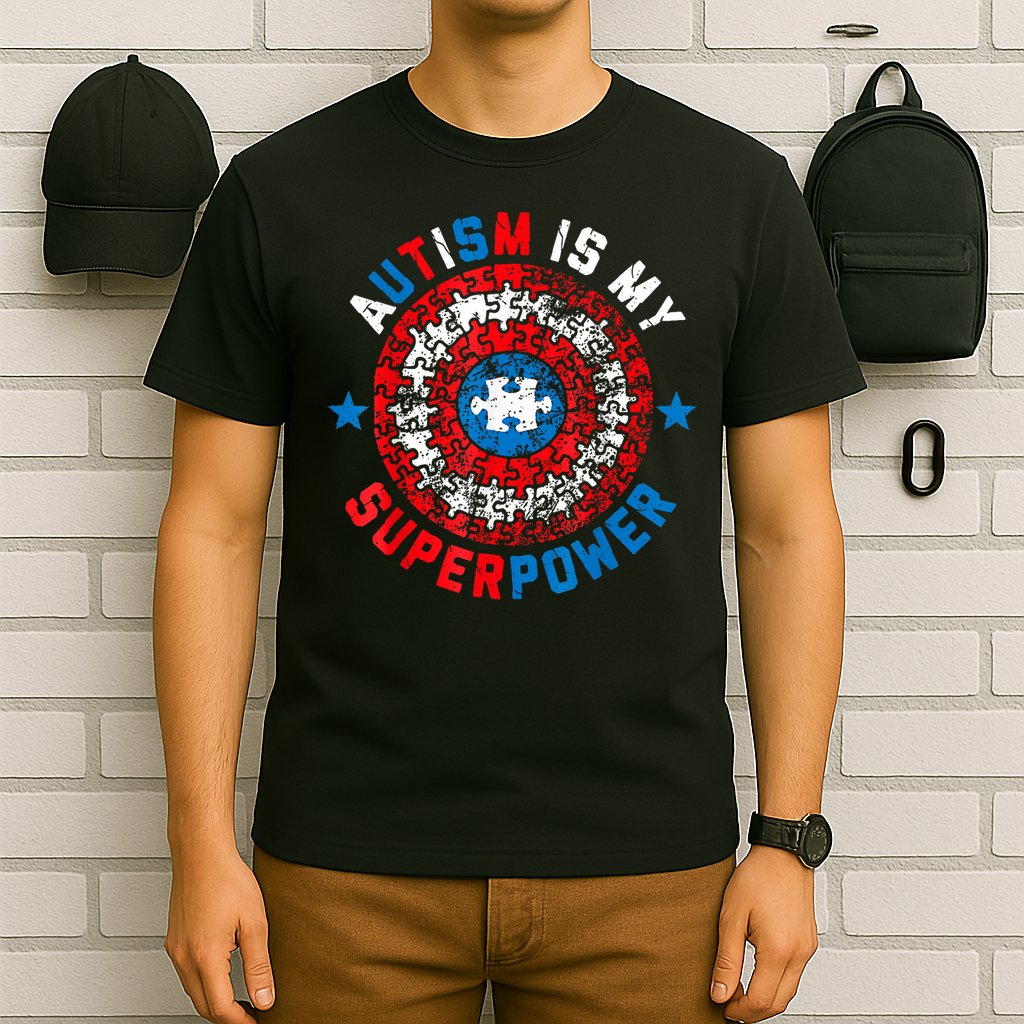 Autism Is My Superpower Autism Awareness Autistic For  T-Shirt