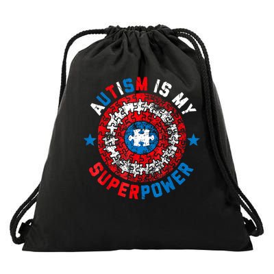 Autism Is My Superpower Autism Awareness Autistic For  Drawstring Bag