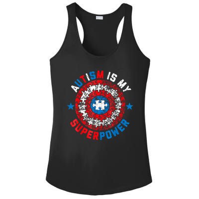 Autism Is My Superpower Autism Awareness Autistic For  Ladies PosiCharge Competitor Racerback Tank