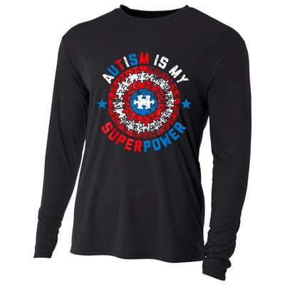 Autism Is My Superpower Autism Awareness Autistic For  Cooling Performance Long Sleeve Crew
