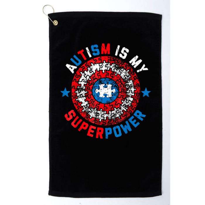 Autism Is My Superpower Autism Awareness Autistic For  Golf Towel
