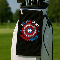 Autism Is My Superpower Autism Awareness Autistic For  Golf Towel