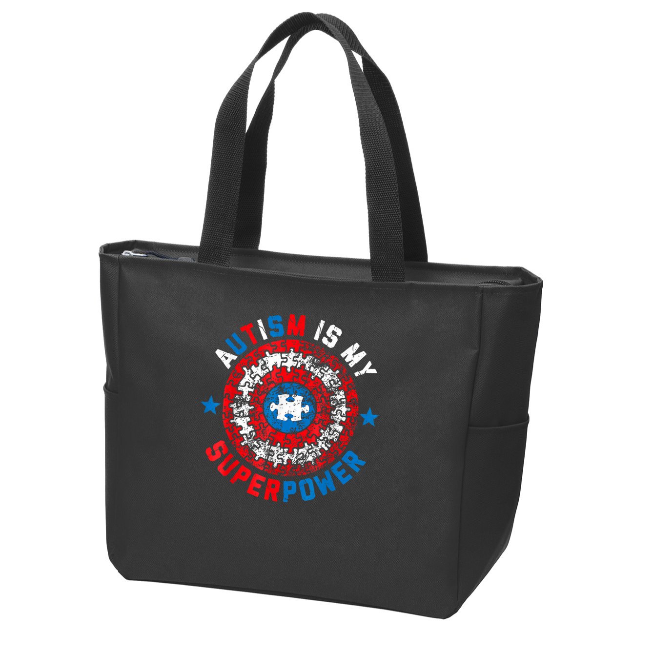 Autism Is My Superpower Autism Awareness Autistic For  Zip Tote Bag