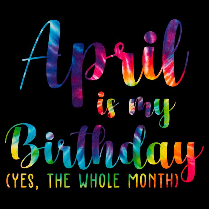 April Is My Birthday Yes The Whole Month Colorful Drawstring Bag