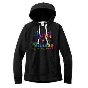 April Is My Birthday Yes The Whole Month Colorful Women's Fleece Hoodie