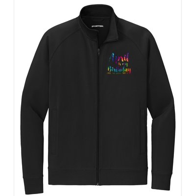 April Is My Birthday Yes The Whole Month Colorful Stretch Full-Zip Cadet Jacket