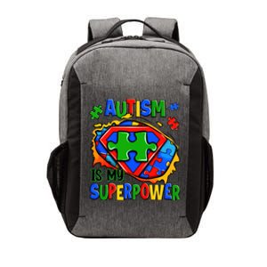 Autism Is My Super Power Superhero Autism Awareness Cute Gift Vector Backpack