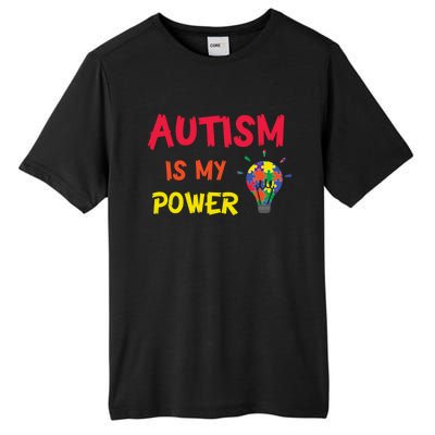 Autism Is My Super Power Superhero Autism Awareness Great Gift Tall Fusion ChromaSoft Performance T-Shirt