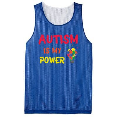 Autism Is My Super Power Superhero Autism Awareness Great Gift Mesh Reversible Basketball Jersey Tank