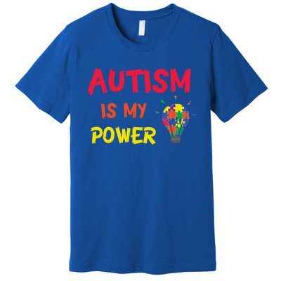 Autism Is My Super Power Superhero Autism Awareness Great Gift Premium T-Shirt