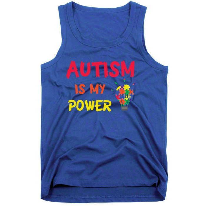 Autism Is My Super Power Superhero Autism Awareness Great Gift Tank Top