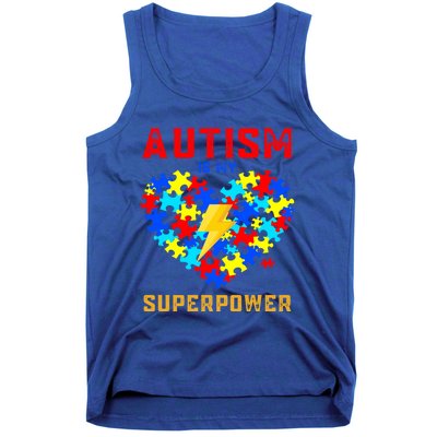 Autism Is My Super Power Superhero Autism Awareness Gift Tank Top